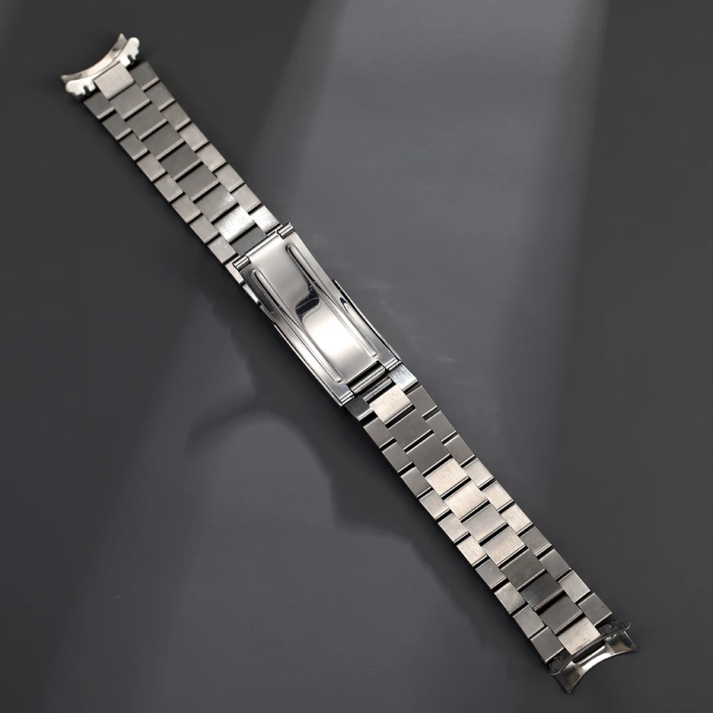 316L Stainless Steel 18mm 20mm Brush Polish Solid Stainless Steel Curved End Watch Strap Band Fit For SKX RLX Watch