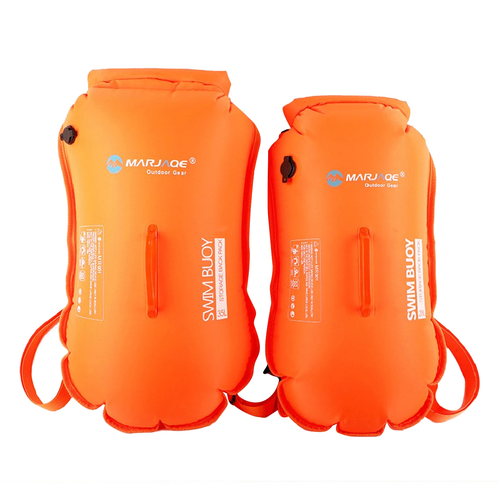 28/35L Swimming Bag Iatable Swimming Buoy Life Bag Tow Floating Dry Diving Safety Signal Air Iate Ring