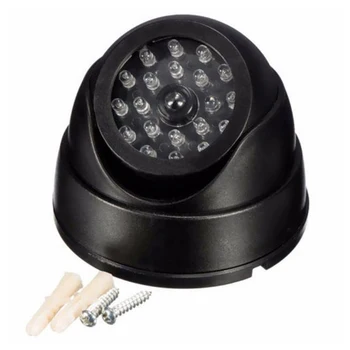 Sztuczna kamera z czerwonym migające światło LED kryty odkryty bezpieczeństwo w domu Dummy nadzór wideo bezpieczeństwo zewnętrzne symulacja Dome tanie i dobre opinie centechia CN (pochodzenie) NONE
