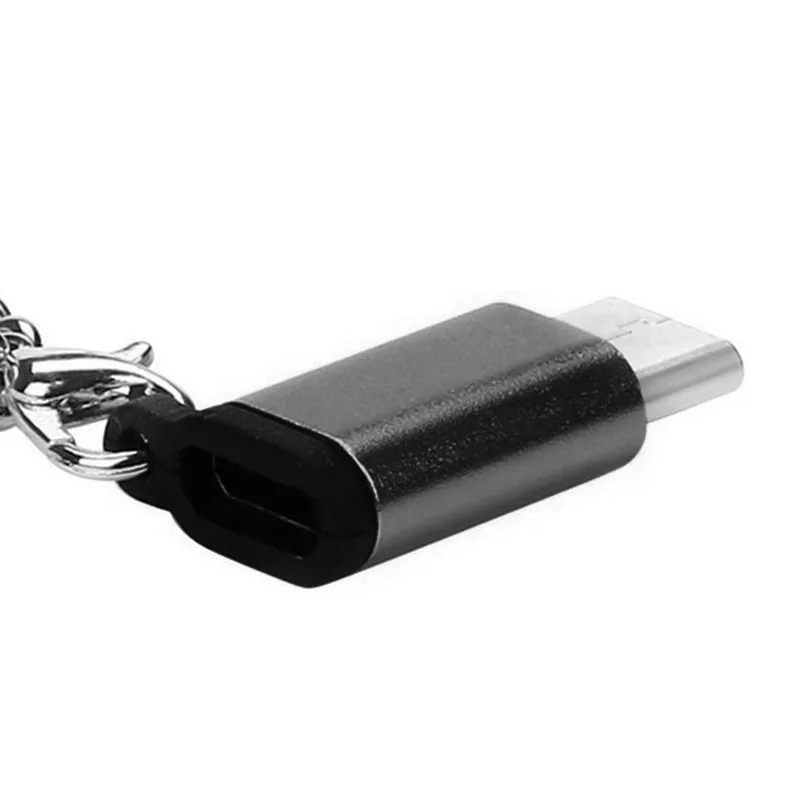 Портативный кабель для брелка USB Type C адаптер OTG Micro Женский Для Мужской конвертер