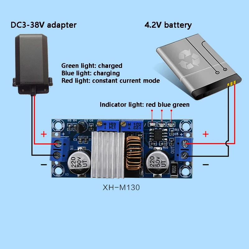 

Constant Current Constant Voltage Power Supply Module 5A Voltage Regulator Module Voltage Regulator Module Lithium Battery