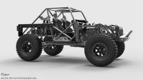 Капо 1/8 Масштаб RC гоночный JKMAX металлический шасси гусеничный KIT-E модель ESC Мотор автомобиль окрашенный красный THZH0167