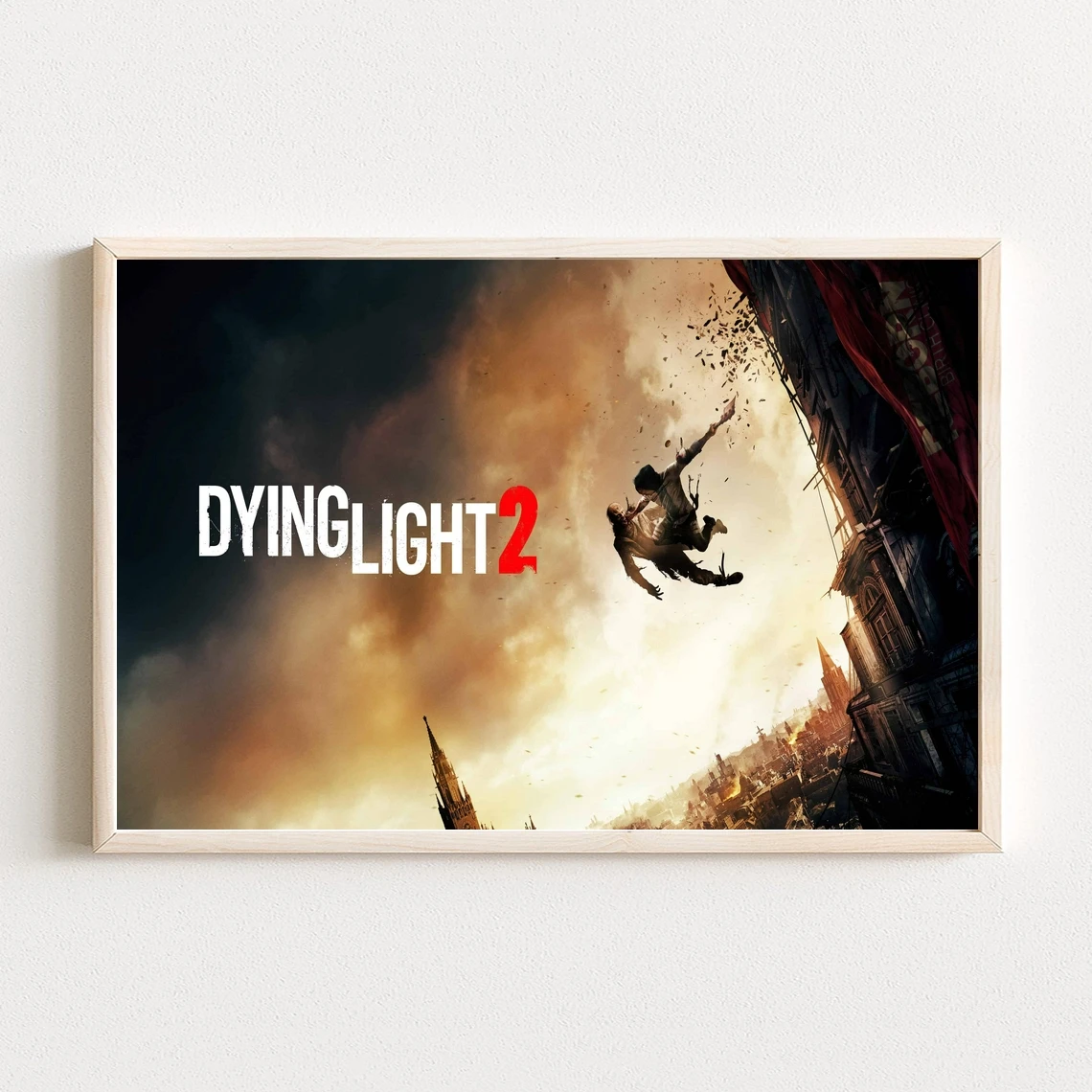 Dying Light 2 Ps4 Videogioco Poster Canvas Print Decorazione Della Casa Pittura Murale (Senza Cornice)