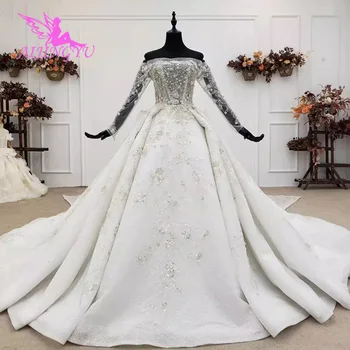 شراءAIJINGYU Couture فساتين الزفاف فساتين اندونيسيا ثلاثية الأبعاد المعاصرة أين يمكنني شراء ثوب الصورة الحقيقية