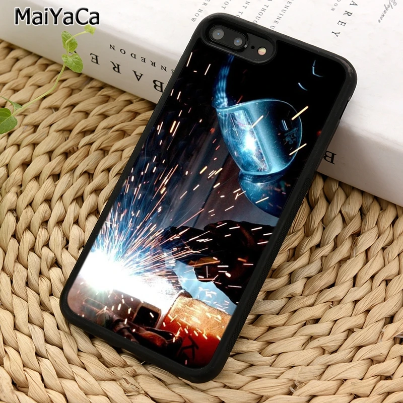 MaiYaCa сварочный горячий металлический рабочий чехол для iPhone 5 6S 7 8 plus 11 12 Pro X XR XS Max