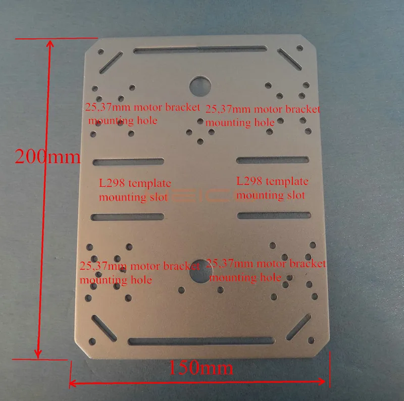  Metal 4WD Car Tracking Robot Smart 4 Wheel Drive Chassis with 4pcs 37mm Gear Motor Large Load-beari - 4000294621374