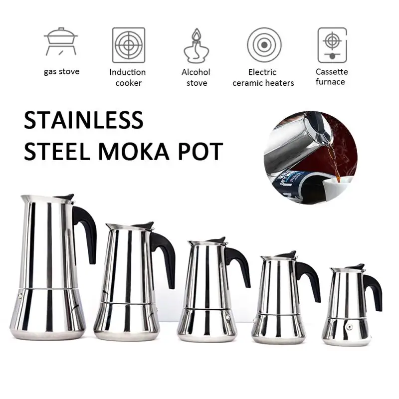 Stainless Steel Coffee Ground Percolator Kettle Stainless Steel