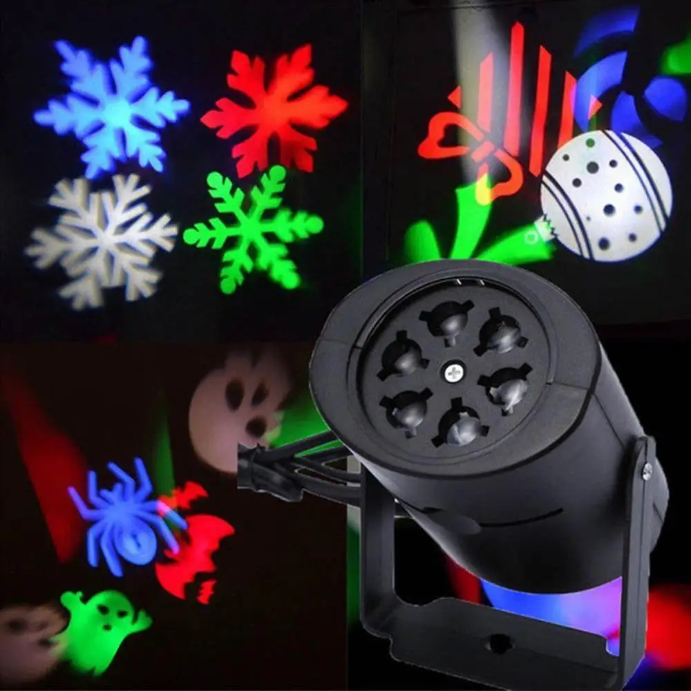 

Laser Snow Projector Lamp Moving Head Light LED Stage New Year Party / Halloween Outdoor Falling Snow Projector