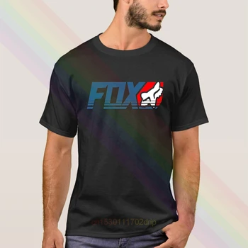 

2020 Newest Fox Racinger Classic Logo T-Shirt Summer Men's Short Sleeve Popular Tees Shirt Tops Cotton Unisex