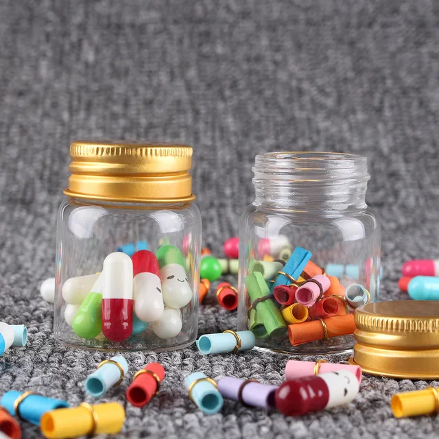 6 Darab 30 Ml 37X50 Mm Üveg Cukorkás Üvegek Arany Alumínium Felső Fedéllel Átlátszó Fiolák Ajándék Diy Kézművességhez - Image 4