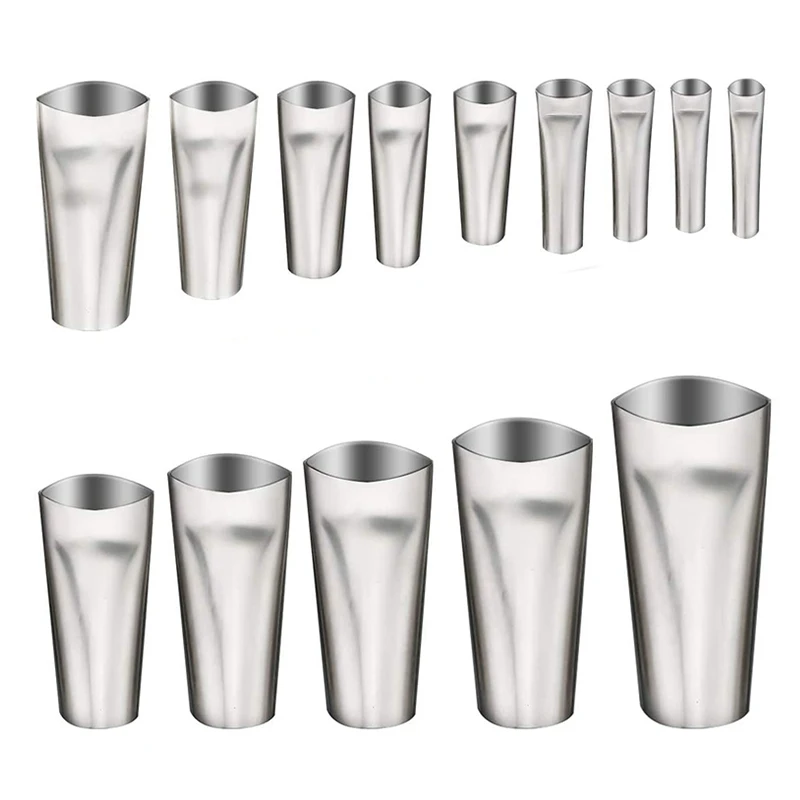 

14 Reusable Coating Nozzles Stainless Steel Glue Nozzle Duckbill Glue Nozzle Sealant Nozzle (Silver)