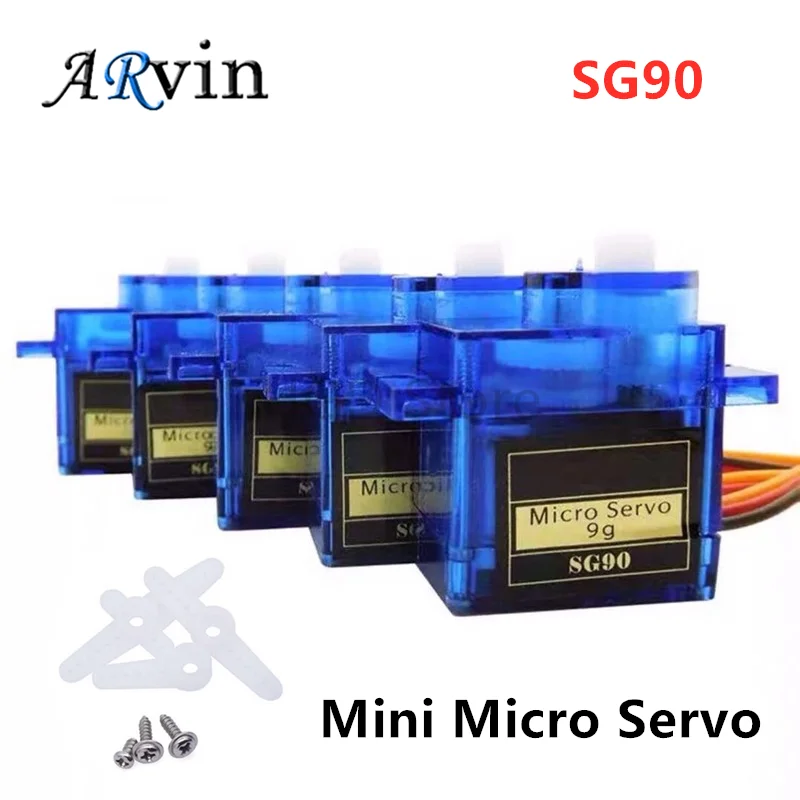 5/10pcs 9G Micro Mini Servos Horns SG90 Servo for RC 250 450 Helicoper