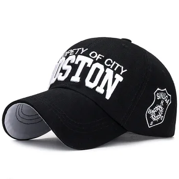 

BOSTON Letter Baseball Cap for Women and Men Spring Cotton Snapback Baseball Cap for Men Summer Sun Hat Bone Caps Dropshipping