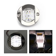 Artudatech 2835SMD 12V 6 светодиодный " круглый белый морской лодка яхта транца хром якорь кормовой светильник