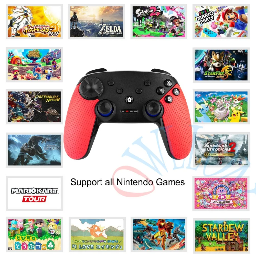 NS беспроводной Bluetooth игровой контроллер Джойстик для nintendo Switch Pro Консоль геймпад
