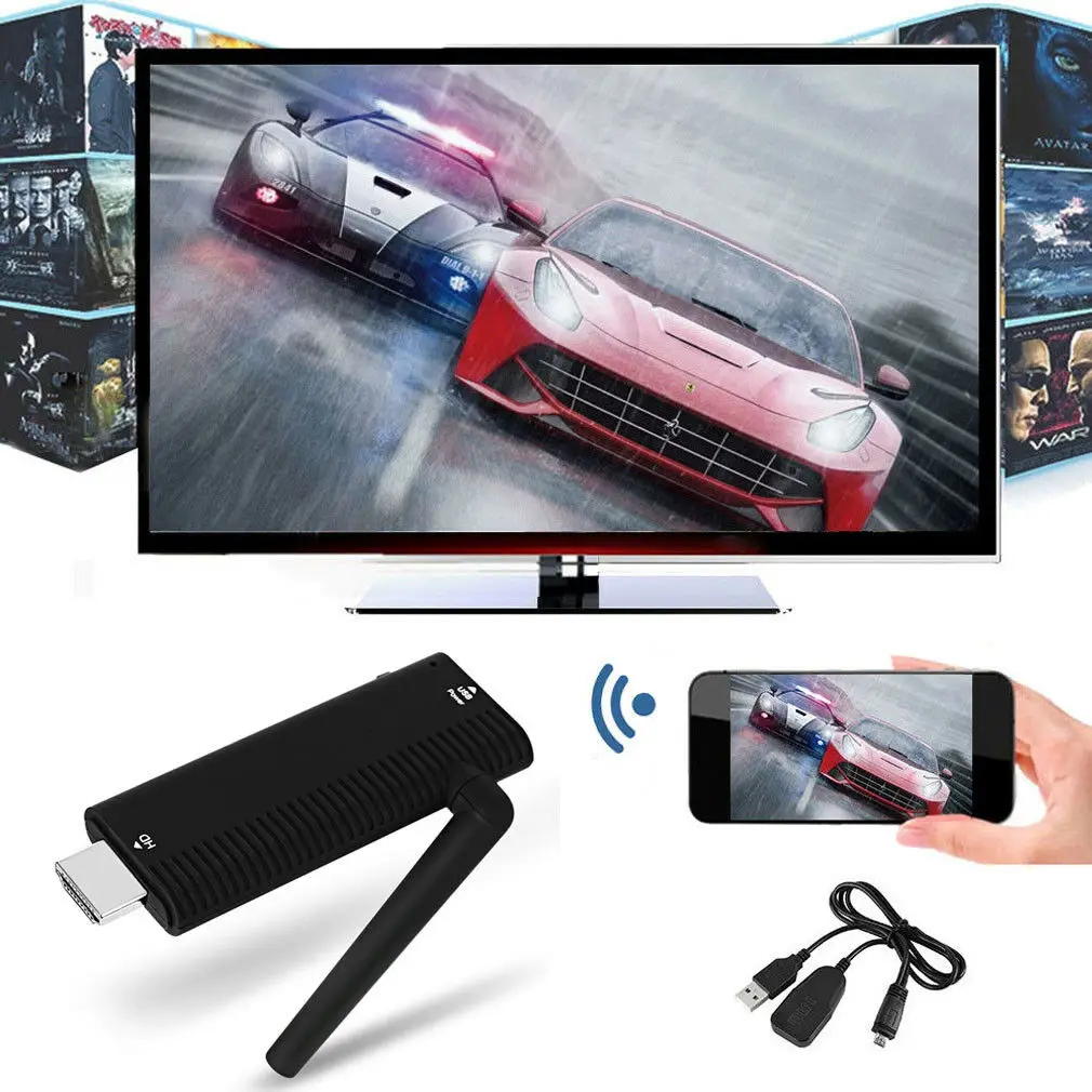 Diconna B4 1080P беспроводной HDMI электронный ключ 2,4 ГГц DLNA Miracast wifi с антенной wifi Дисплей HDMI tv медиаключ беспроводной приемник