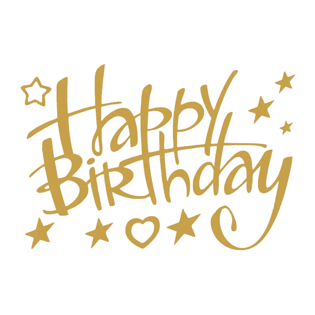 Gold Happy Birthday Золотая, черная, Красная Наклейка для воздушного шара на заказ, украшение для свадьбы, дня рождения, вечеринки, самодельное имя, Рождество, День Святого Валентина, костюм для шаров - Цвет: Gold Happy Birthday
