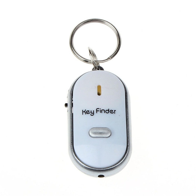 Light Torch Remote Sound Control Lost Key Fob Alarm Locator Keychain Whistle Finder Old Age Anti-lost Alarm 40MR29