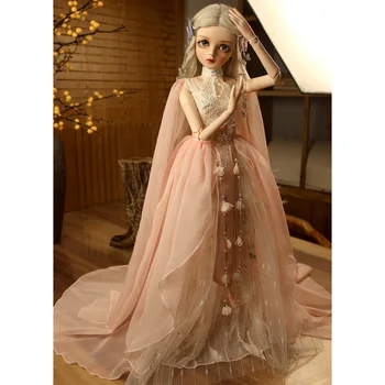 

60cm 1/3 BJD Dolls Mechanical Joints Princess Doll Set - Pink (Included Eyes + Handmade Makeup Girls + Full Clothes )