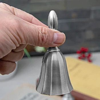 

Rose Pattern Dinner Hotel Metal Hand Bell Christmas Gifts Calls Bell Bar Counter Dining Hall Table Bell Service Sound Bell