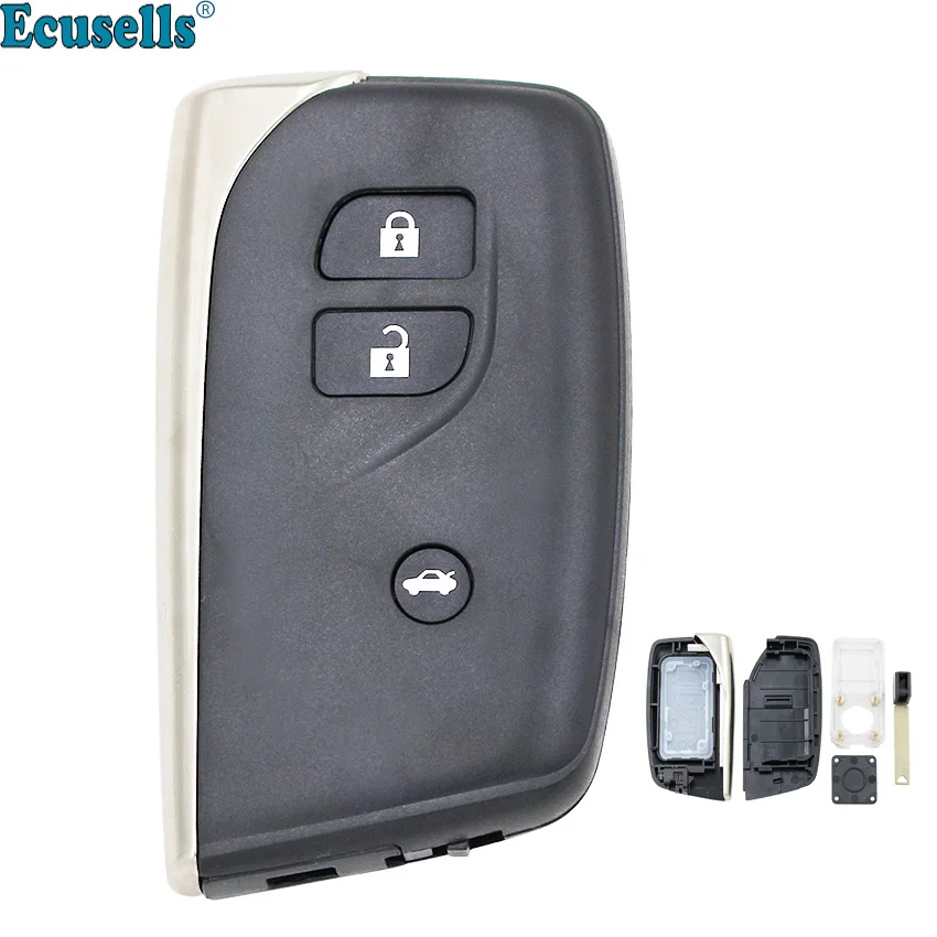 

Remote Car Key Shell Case Housing 3 Buttons for Lexus New Model 2016 2017 2018 2019