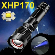 

Super XHP170 Most Powerful LED Flashlight 18650 USB Rechargeable Torch Light XHP90 Zoom Tactical Flashlight Hunting Flash Light