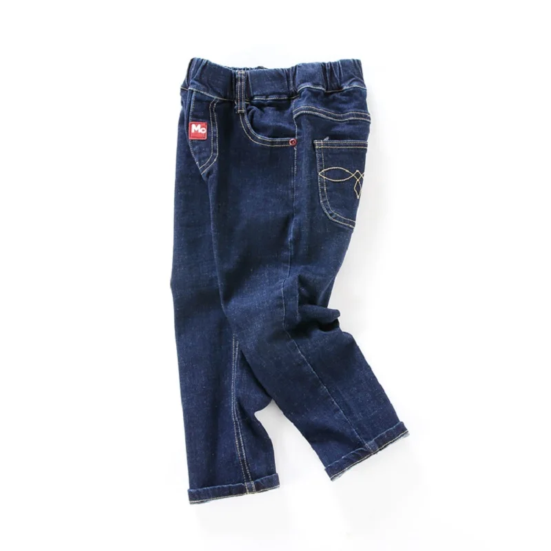 Модные детские джинсы для мальчиков штаны-шаровары длинные джинсовые штаны для маленьких мальчиков ковбойские брюки для маленьких мальчиков От 2 до 8 лет - Цвет: 1833-Thin Autumn