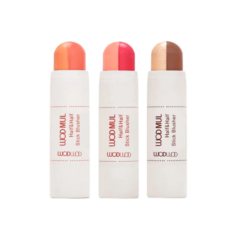 New Multifunction Double Color Blush Stick Make-Up Rouge Cream Repair Highlight Bronzer Comfortable And Breathable Stylish | Красота и