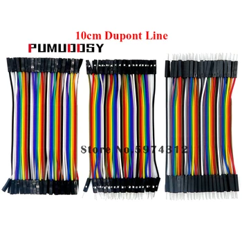 

40/120pcs 40PIN 10CM Dupont Line Male to Male + Female and Female to Female Jumper Dupont Wire Cable For Arduino DIY KIT