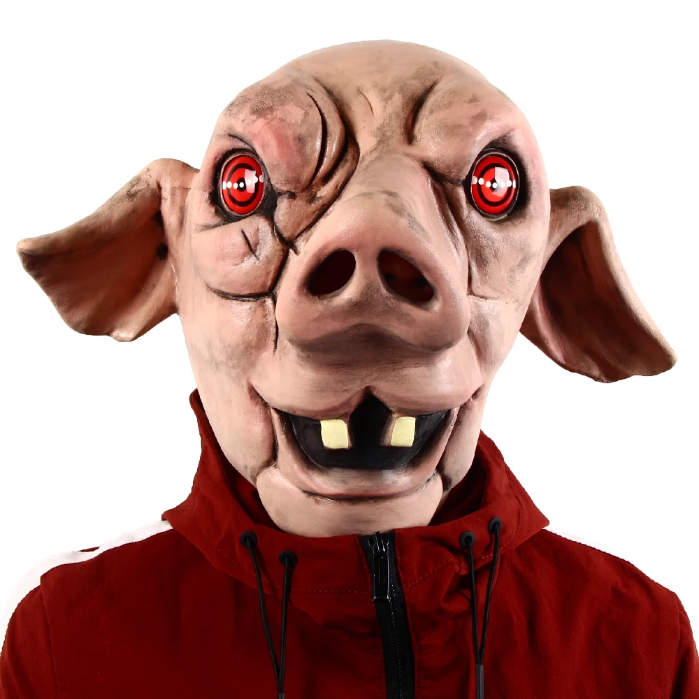 Cosplay Props Horror Animal Movie Saw Pig Creepy Mask Fancy Dress 
