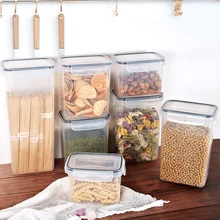 

Airtight Food Storage Containers with Lids Jar Set Kitchen Bulk Sealed Cans Refrigerator Multigrain Tank Container for Cereal