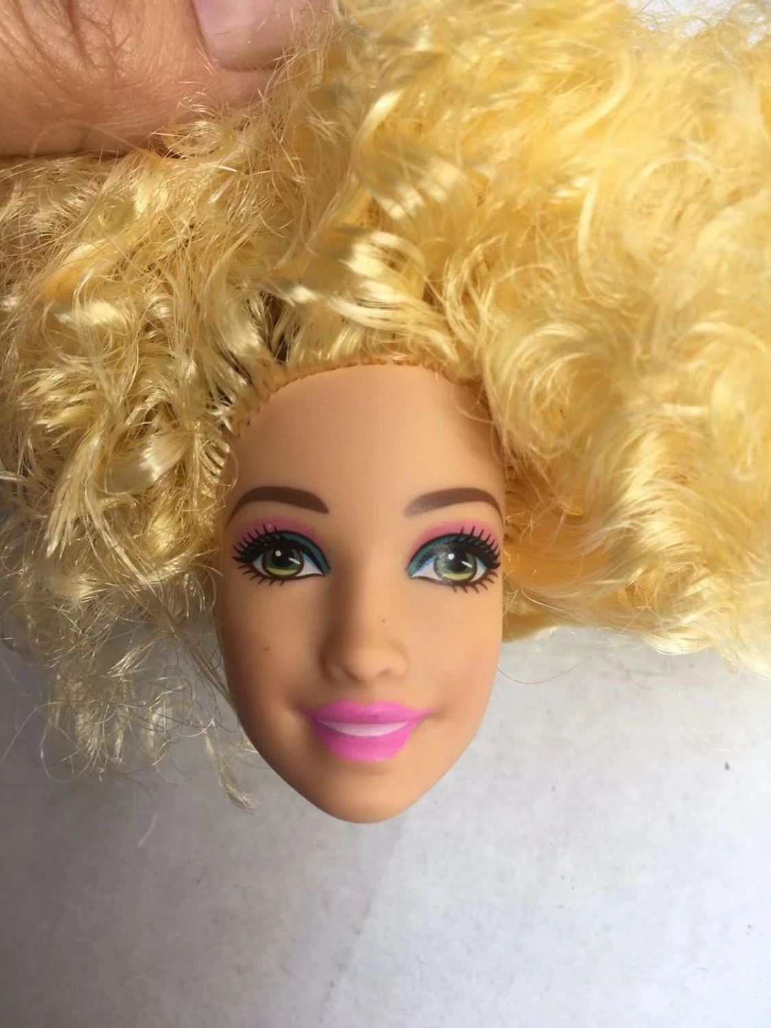 dolls head hair and makeup