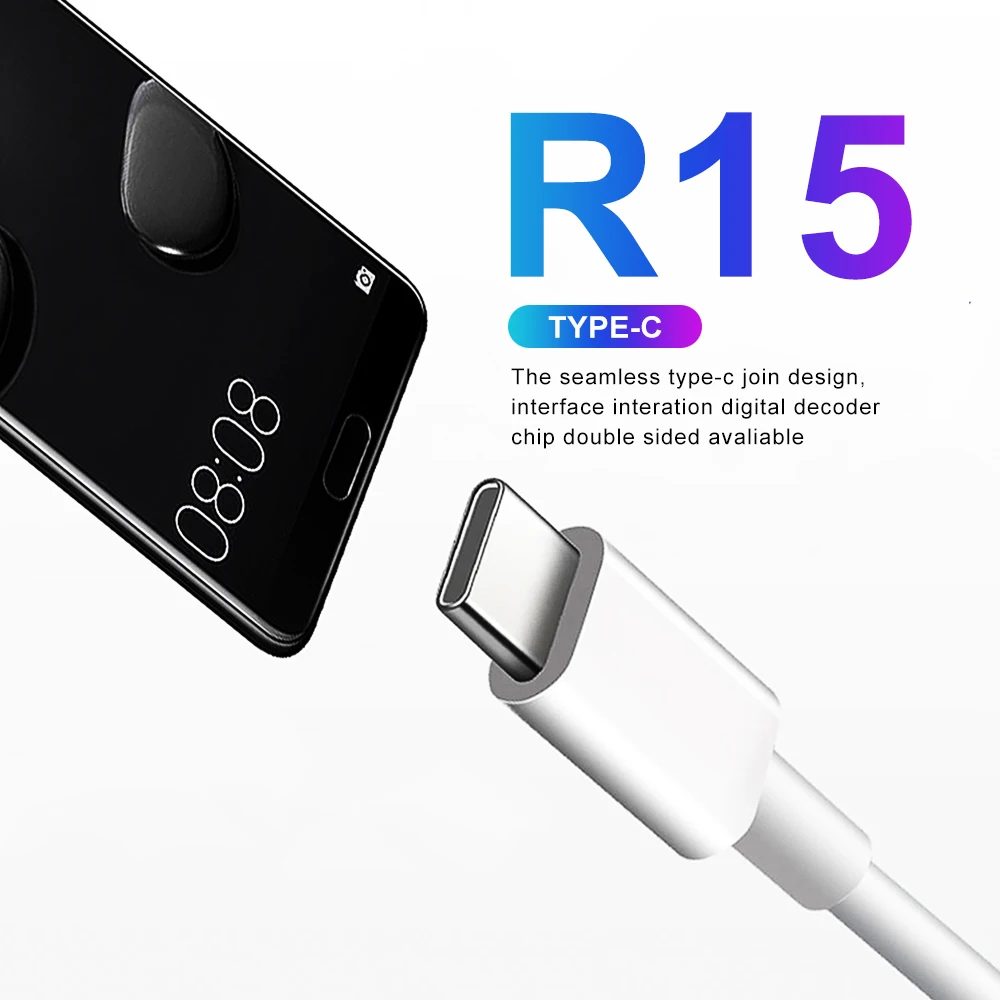 Наушники HEYPOD Music type C проводные наушники для huawei P20 P30 Pro стерео наушники type-c Ga mi ng гарнитура с mi c для Xiaomi mi