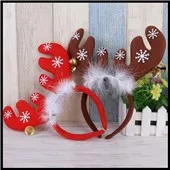 2017-NEW-Cute-red-Christmas-decoration-Santa-Claus-Antlers-headband-head-buckle-Headwear-for-Home-Party