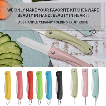 

Cutlery Cutter Pare Peel Fold Cut Slice Blade Ceramic Pocket Knife Lunch Bird Picnic Peeler box bag Vegetable Kitchen Mini Fruit
