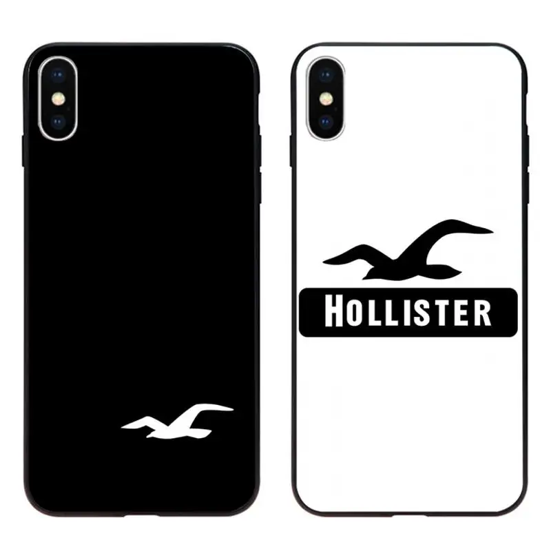KPUSAGRT брендовый черный чехол для сотового телефона HOLLISTER iphone 12 pro max 11 XS MAX 8 7 6 6S Plus X 5S