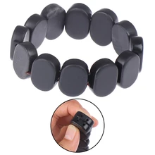 Модный стиль натуральный камень лавы/черный камень биан браслет Исцеление бисерный браслет ювелирные изделия Йога бисером Винтажные Ювелирные Изделия