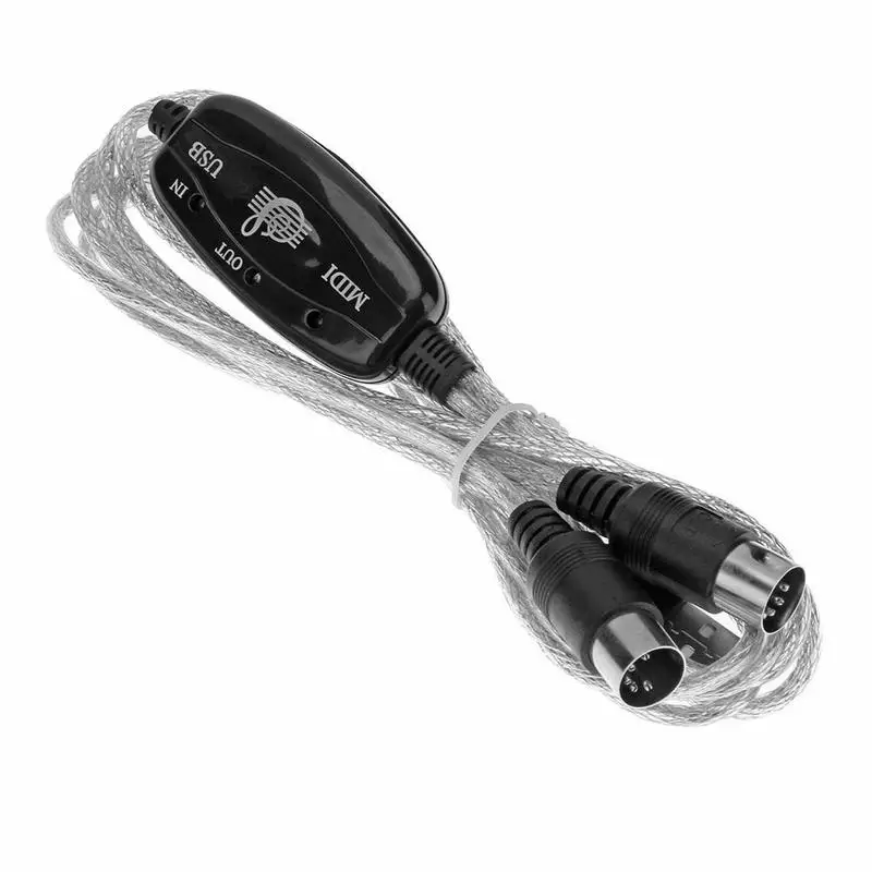 USB In-out кабель конвертер ПК к музыкальной клавиатуре адаптер Шнур адаптер USB MIDI к кабельному интерфейсу A1Q4