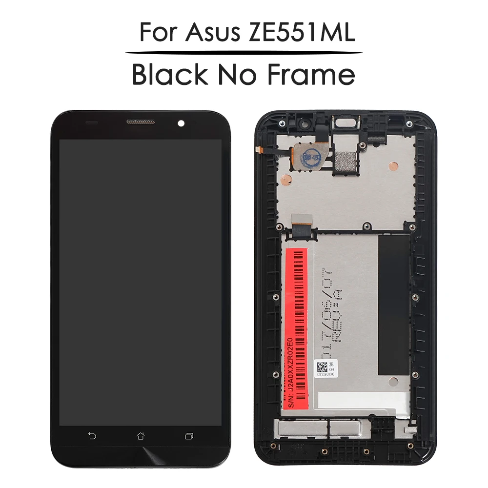 Оригинальный ЖК дисплей 5 дюйма для ASUS Zenfone 2 ZE551ML Z00AD дигитайзер сенсорного экрана