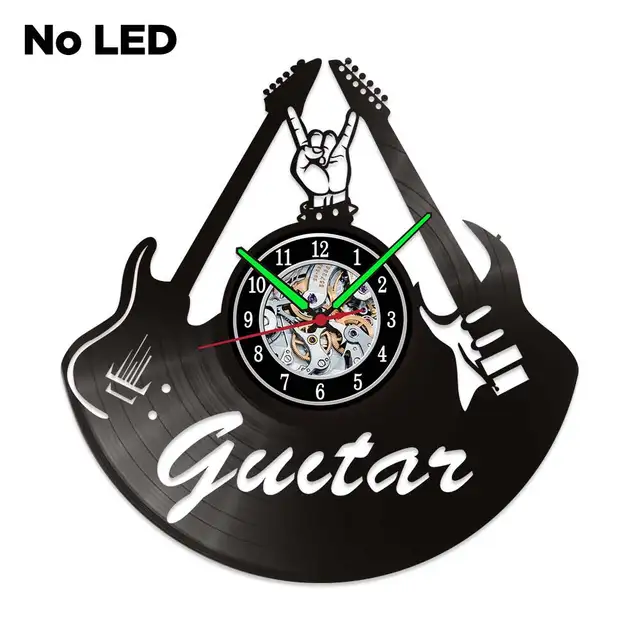 MCDFL Vinyl Record Wall Clock Modern Design Home Living Room Decoration Watch Clocks Object House Minimalist Decor Accessories W1422-NO LED