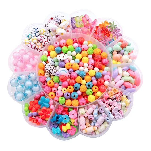 500pcs Creative Early Childhood Education Children's Educational Toys Handmade Sun Flower DIY Children's Fun Beaded 1