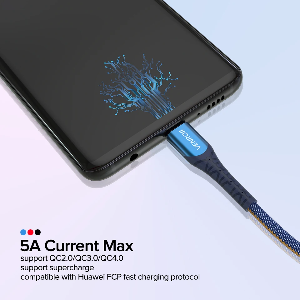 Кабель usb type C 5A Supercharge для huawei mate 20 P30 P20 Pro шнур быстрой зарядки телефона Honor 10 V10 USBC
