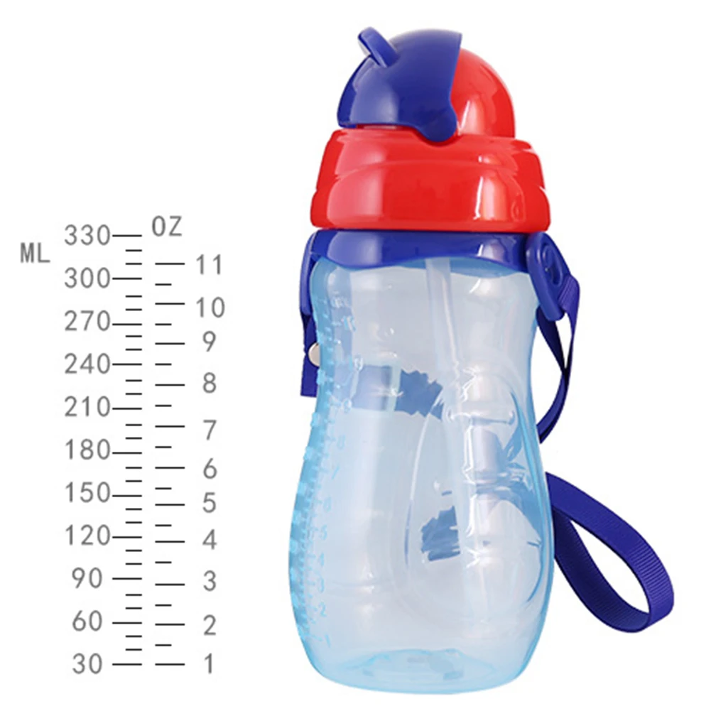 260/330 мл портативная бутылка для воды для новорожденного ребенка герметичная PP бутылка для питьевой воды соломенная чашка с ручками детская чашка для напитков