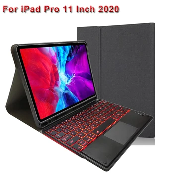 

Touchpad Backlit Keyboard For iPad Pro 11 2020 Case with Keyboard Tablet Removable Keyboard For iPad Pro 11 2020 with Pen Slot