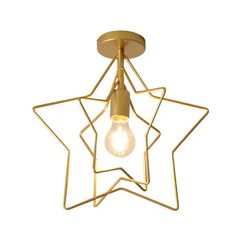 

2020 Popular Iron Multilayer Five-Pointed Star Ceiling Lamp Children Room Lights Kindergarten Corridor Ceiling Lighting Kitchen