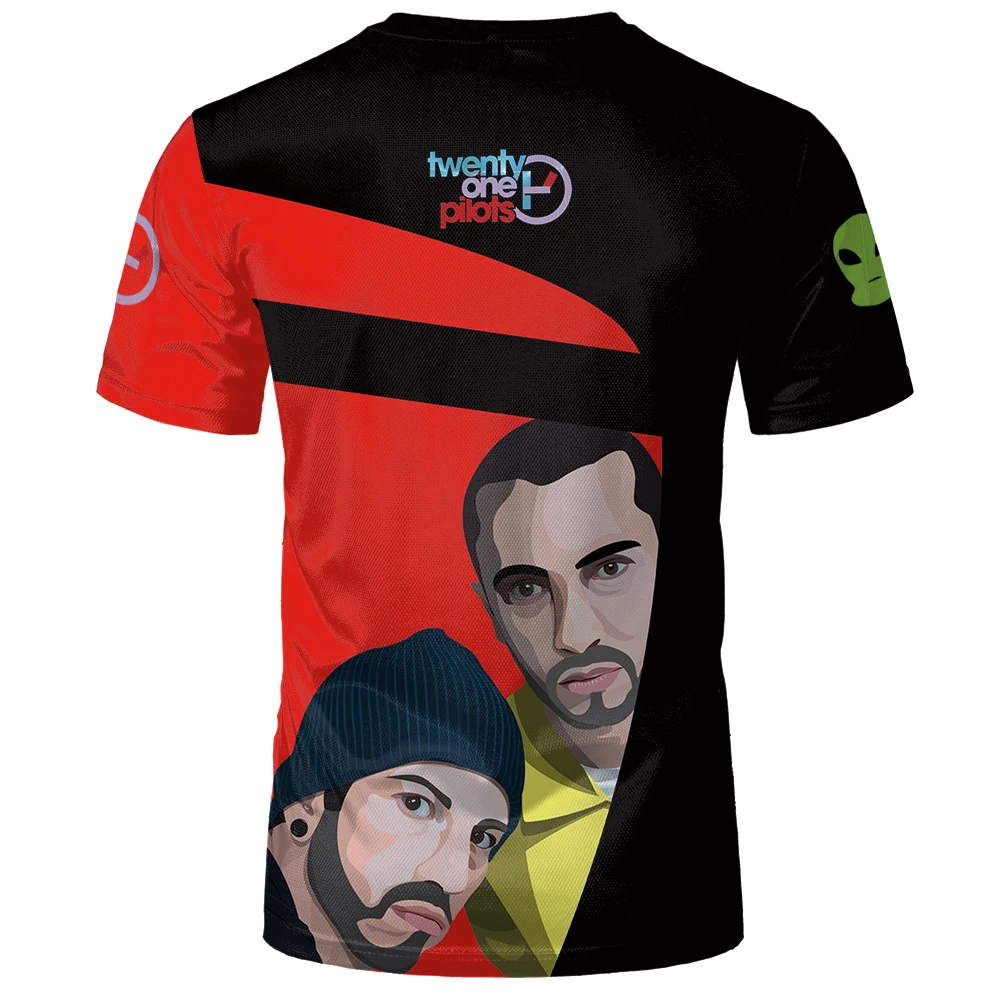 Twenty One Pilots 2019 New Tshirt Breathable Mesh Cloth Twenty One Pilots 3d T Shirt Men 21 Pilots T-shirt Kids
