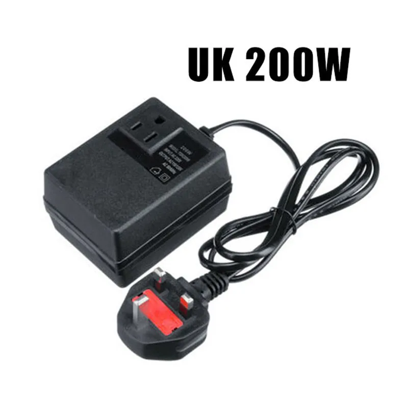 

200/300W Voltage Converter Transformer 220V To 110V AC Step Down Travel UK Plug