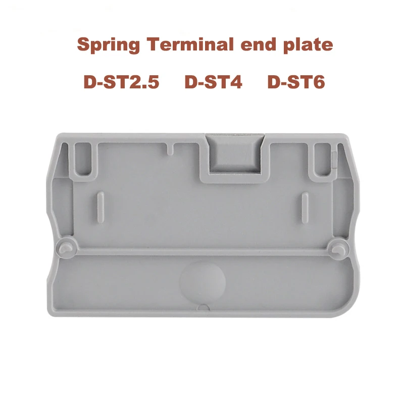 D-ST2.5-4-6 Spring terminal end plate