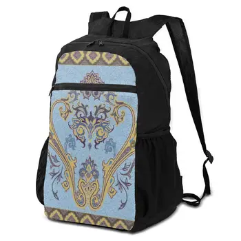 

OLN Ultralight Backpack Bohemian Paisley Foldable Packable Sport Bag for Outdoor Travel Camping Hiking Cycling with Pouch