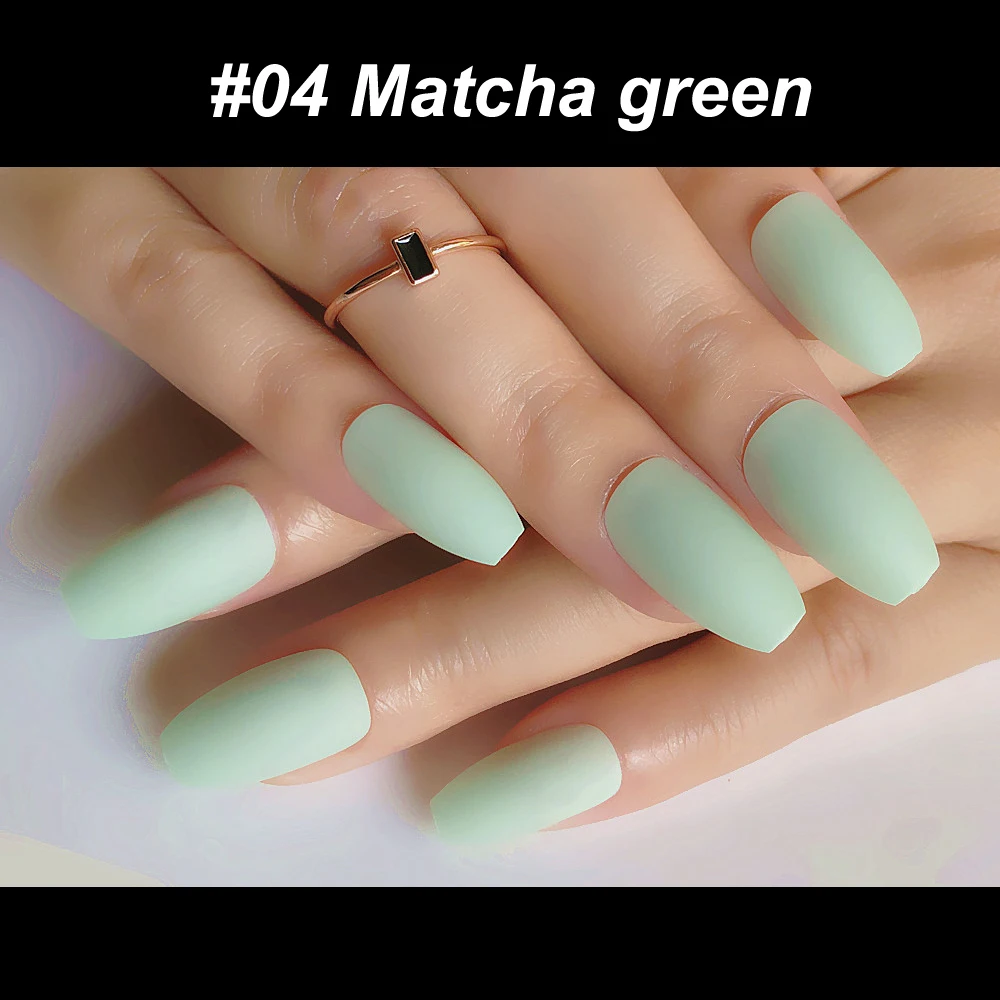Wholesale Coffin Fake Nails Matte Wine Red Frosted Press On Nails Coloured White Black Peacock Blue False Nails Colors False Nails Aliexpress